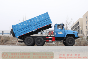 Dongfeng 170 hp 6*6 dump truck–6WD 2.5 tons off-road truck–Off-road cargo truck for export