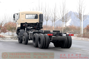 Dongfeng 8*8 off-road truck chassis–450 HP four axle truck chassis–Dongfeng off-road truck export manufacturer