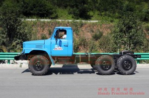 EQ240 Dongfeng Classic Truck Chassis – Dongfeng Blue Tip Buggy Chassis – 6 × 6 แชสซี Dongfeng Long Head ชนิดส่งออก