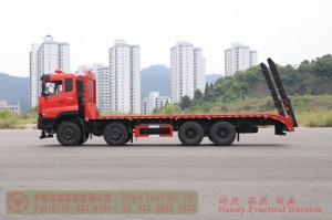 Dongfeng special-purpose flatbed truck–Dongfeng 8*4 flatbed truck–Dongfeng 11m flatbed truck for export