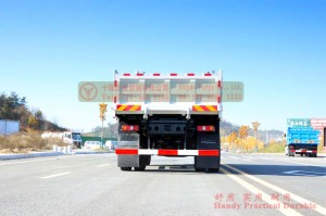 Xe tải tự đổ Dongfeng 4 * 2 Đầu phẳng màu trắng Địa hình