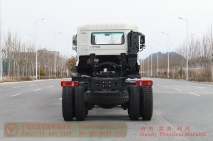 Dongfeng six-wheel drive off-road special purpose vehicle chassis–Rear double axle 400 hp chassis–Special purpose vehicle chassis customization manufacturer