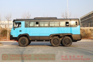 Dongfeng 6X6 bus–210hp bus–25-seater medium bus–Dongfeng 8m bus