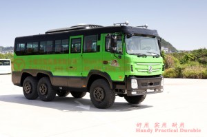 Dongfeng 6X6 bus–210hp bus–25-seater medium bus–Dongfeng 8m bus