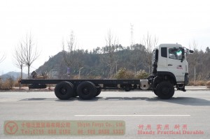 Dongfeng six-wheel drive off-road special purpose vehicle chassis–Rear double axle 400 hp chassis–Special purpose vehicle chassis customization manufacturer