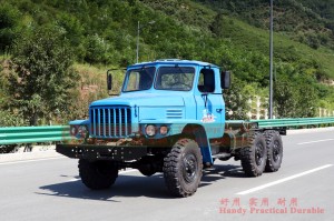 EQ240 Dongfeng Classic Truck Chassis – Dongfeng Blue Tip Buggy Chassis – 6 × 6 แชสซี Dongfeng Long Head ชนิดส่งออก