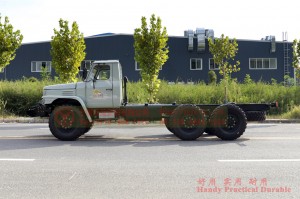 6*6 Dongfeng แชสซีรถบรรทุกออฟโรดเพื่อการส่งออก – ประเภทการส่งออกไดรฟ์หกล้อปลายการแปลงแชสซีออฟโรด – ผู้ผลิตรถบรรทุกออฟโรดขับเคลื่อนหกล้อ Dongfeng