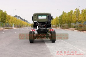 Dongfeng all-wheel-drive high-horsepower off-road transportation chassis–Dongfeng 450 hp flathead truck conversion manufacturer–6*6 flathead off-road truck chassis