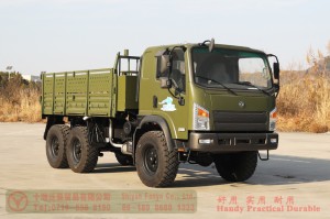 Dongfeng 6*6 flathead off-road truck–EQ2082 diesel off-road truck–Dongfeng 240 civilian off-road transporter exported