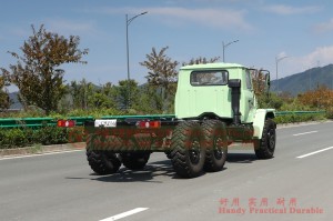 Khung gầm diesel đầu dài Dongfeng EQ2100E6DJ – Khung gầm xe tải địa hình Dongfeng 6*6 xuất khẩu – loại xuất khẩu dẫn động sáu bánh chuyển đổi khung gầm địa hình