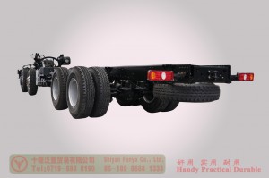 Dongfeng 8*4 Type Three Chassis–420 hp Cargo Truck Chassis Conversion Manufacturer–Export Special Purpose Vehicle Chassis