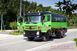 Dongfeng EQ2102 ကိုယ်ထည်ကို မွမ်းမံထားသော လမ်းကြမ်းဘတ်စ်-Dongfeng 6×6 အားလုံး-ဒရိုက် off-road ဘတ်စ်ကား