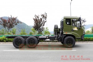 Khung gầm đặc biệt dành cho xe địa hình sáu ổ mới của Dongfeng - Xuất khẩu khung gầm sửa đổi đa chức năng 6 * 6 - Cấu hình khung gầm xe Dongfeng 210 mã lực