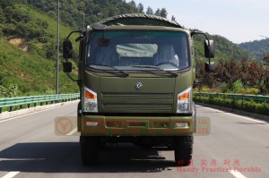 รถบรรทุกออฟโรดหัวแบน Dongfeng - Bobcat ผู้ให้บริการกองทหารดีเซลออฟโรดสองตันครึ่ง - รถบรรทุกขนส่งถนน Dongfeng 6 * 6