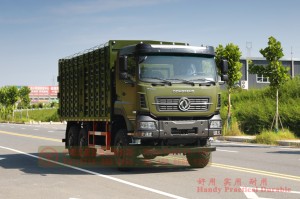Dongfeng ຂັບ 6 ລໍ້ 15 ໂຕນ ລົດບັນທຸກ ຫນັກ 15 ໂຕນ-6 * 6 ກະດານກໍາແພງສູງ cargo box ລົດບັນທຸກ off-road-340hp ສົ່ງອອກລົດຂົນສົ່ງພິເສດ