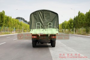 Xe tải địa hình đầu dài Dongfeng sáu bánh – Xe tải vận chuyển địa hình cải tiến EQ2100 dành cho xuất khẩu – Xe tải địa hình sáu bánh có kèm theo mái che