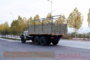 Canopy Bar ပါသော 210 HP ရှည်လျားသော ဦးခေါင်းထရပ်ကား -Dongfeng All-Wheel Drive 2100 Off-Road Transportation Truck - EQ245 လမ်းကြမ်းအထူးရည်ရွယ်ချက်ယာဉ်