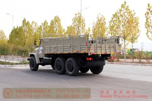 Bánh lái sáu bánh Dongfeng màu xám 210 mã lực xe tải địa hình – Xe vận chuyển địa hình đầu dài Dongfeng 245 – Xe đặc biệt dẫn động bốn bánh Dongfeng EQ2100