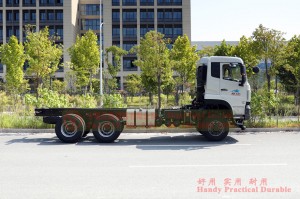 Dongfeng ລົດບັນທຸກສາມເພນ 25 ໂຕນ chassis - 350 hp ສົ່ງອອກແບບ chassis ຫນັກ - ການແປງ chassis ລົດແປດລໍ້ຫລັງ