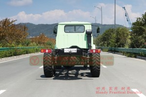Dongfeng EQ2100E6DJ chassis ກາຊວນຫົວຍາວ – 6*6 Dongfeng off-road chassis ລົດບັນທຸກສໍາລັບການສົ່ງອອກ – ສົ່ງອອກປະເພດຫົກລໍ້ປາຍການແປງ chassis off-road