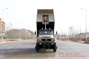 Flathead တစ်တန်းခွဲ မြင်းကောင်ရေ 240 Dump Truck-Dongfeng 4*4 နောက်ဘက် တာယာ တစ်ခုတည်းသော လမ်းကြမ်းထရပ်ကား-ပုခုံးနှစ်လက် လမ်းကြမ်းထရပ်ကားအဖြစ် ပြောင်းလဲထုတ်လုပ်သူများ