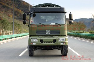 Dongfeng 4 ຂັບລົດ Off-Road Flat Head Dump Truck