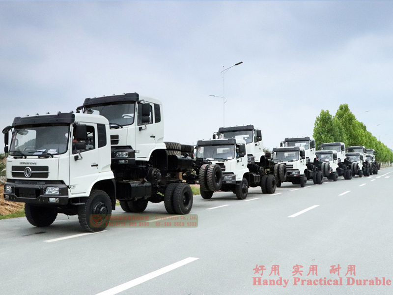 Dongfeng 4×4 ထရပ်ကား Chassiss-ထုတ်လုပ်မှတင်ပို့ခြင်းအထိ