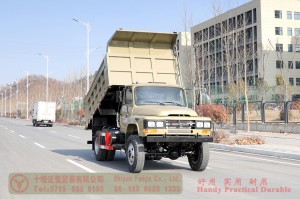 Xe tải chở hàng mũi nhọn Dongfeng 4 * 4 – Xe tải tự đổ địa hình Dongfeng 170 HP – Nhà sản xuất xuất khẩu xe tải chở hàng Dongfeng