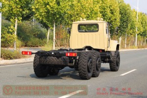 Dongfeng EQ2100 six-wheel-drive off-road chassis – 6×6 pointed EQ245 troop-carrying truck chassis for export – long head 190 hp military vehicle special conversion