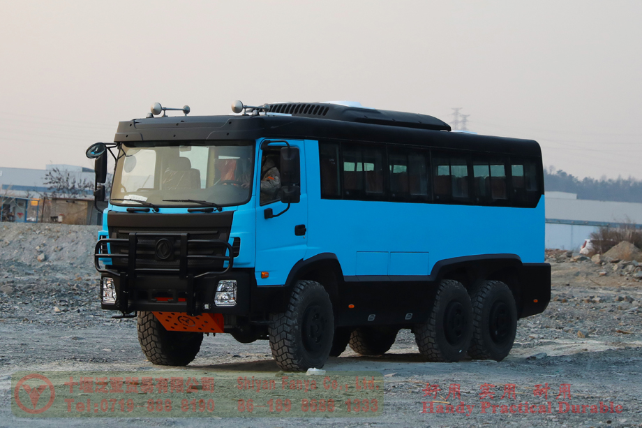 Brief description of Dongfeng 6*6 off-road specialized bus