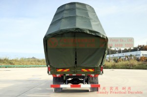 Dongfeng 4 သည် Off-Road Flat Head Dump Truck မောင်းနှင်သည်။