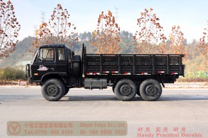 190 HP Flathead Diesel Off-road Truck–Dongfeng 6*6 Troop Carrier for civilian export–EQ2102 Dongfeng 6-wheel-drive Semi-Off-road Truck