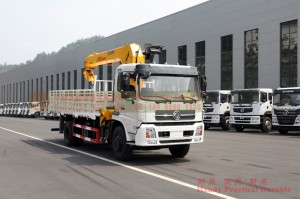 Xe nâng xe tải 4×2 Dongfeng Thiên Tân – Xe nâng xe tải Dongfeng Thiên Tân 10T – Cần cẩu bốn đoạn Xugong 10T
