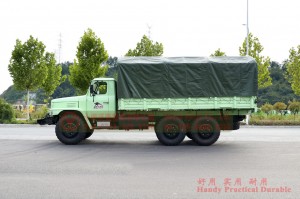 Dongfeng Six-wheel-drive Long Head Off-road Truck–EQ2100 Enhanced Off-road Transportation Truck for Export–Six-wheel-drive Off-road Truck with Canopy Attachment