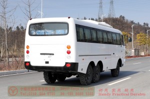 Dongfeng 8m bus with bumper bar–Dongfeng 6*6 bus–190 hp city commuter bus–Dongfeng 30-seat bus