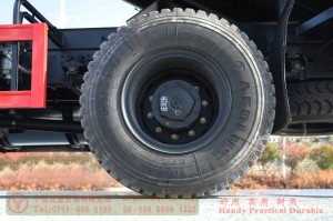 Flathead one and a half row 240 hp Dump Truck–Dongfeng 4*4 rear single tire off-road Truck–Twin-axle off-road truck conversion manufacturers