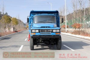 Xe tải tự đổ mũi nhọn Dongfeng 4 * 4 – Xe tải tự đổ địa hình Dongfeng 170 HP – Nhà sản xuất xuất khẩu xe tải chở hàng Dongfeng