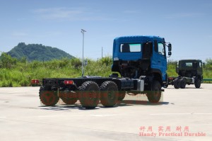 Khung gầm xe chuyên dùng hạng nặng Dongfeng 6 × 6–375HP Xe tải hạng nặng Dongfeng Xe ba trục–Chuyển đổi khung gầm xe tải đường dài địa hình