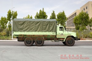 东风六轮驱动长头越野卡车 – EQ2100 出口增强型越野运输卡车 – 带顶篷附件的六轮驱动越野卡车