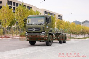 Dongfeng all-wheel-dive-horsepower high-horsepower transport chassis–Dongfeng 450 hp flathead truck convert manufacturers–6*6 flathead chassis ລົດ​ບັນ​ທຸກ off-road