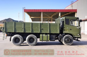 รถบรรทุกออฟโรด Dongfeng 210hp 6 * 4 - รถบรรทุกออฟโรด Dongfeng หนึ่งแถวครึ่ง - รถบรรทุกออฟโรดแปดสปีด Dongfeng