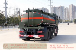 Dongfeng 10 cubic meters tanker–6*4 tanker type transportation truck–Dongfeng cross-country tanker truck exports