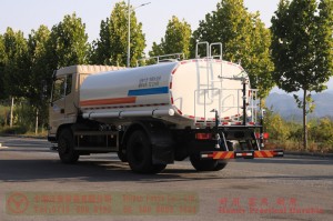 210 hp water tanker truck production and export manufacturers-12 square volume green sprinkler truck – Dongfeng 4*2 sprinkler truck