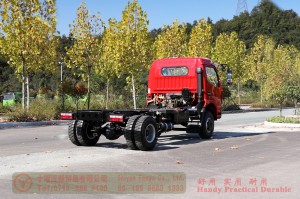 Dongfeng 4 * 2 รถบรรทุกขนาดเล็กออฟโรดแชสซีพิเศษ - 160 แรงม้าแชสซีรถบรรทุกขนาดเล็ก - Dongfeng รถบรรทุกขนาดเล็กขนาดเล็กที่ปรับแต่งส่งออกผู้ผลิตแชสซี