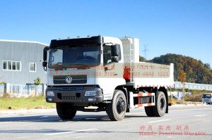 Dongfeng 4*2 Dump Truck ໃນລົດ Off-road ສີຂາວ ປະສິດທິພາບດີ