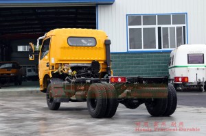 4×2 rudder ຊ້າຍ / ຂວາ 160 HP ລົດບັນທຸກ chassis ຂະຫນາດນ້ອຍສໍາລັບການສົ່ງອອກ - ຜູ້ຜະລິດເຄື່ອງແປງລົດບັນທຸກຈຸນລະພາກຂະຫນາດນ້ອຍ - Dongfeng light truck chassis convert