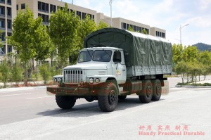 Dongfeng 6*6 Long Head Off-Road Truck - Export အတွက် အားဖြည့်ထားသော Off-Road Transporter - Canopy Pole ပါရှိသော 6*6 Off-Road Truck