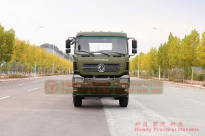 Dongfeng All-wheel-drive မြင်းကောင်ရေအား မြင့်မားသော လမ်းကြမ်း သယ်ယူပို့ဆောင်ရေး ကိုယ်ထည်-Dongfeng 450 hp flathead ထရပ်ကား ပြောင်းလဲ ထုတ်လုပ်သူ- 6*6 flathead off-road ထရပ်ကား ကိုယ်ထည်