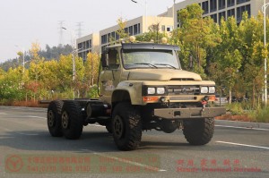 Dongfeng EQ2100 six-wheel-drive off-road chassis – 6×6 pointed EQ245 troop-carrying truck chassis for export – long head 190 hp military vehicle special conversion