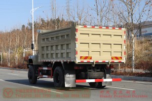 Flathead one and a half row 240 hp Truck–Dongfeng 4*4 rear single tire off-road Truck–Twin-axle off-road truck conversion manufacturers